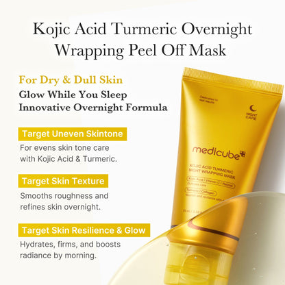 Kojic Acid Vita Turmeric Night Wrapping Mask (Peel-off Brightening Mask)