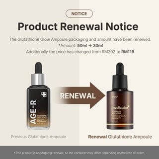 (Renual) AGE-R Glutathione Glow Serum 30ml